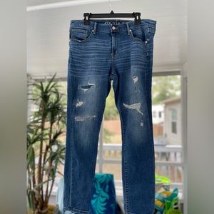 Ava & Viv Skinny Distressed Jeans Size 14W